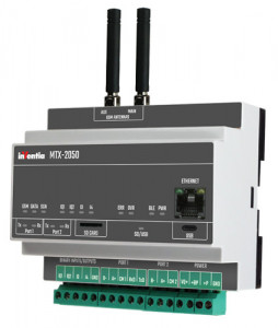 Modul IoT 4G Inventia MTX-2050, 4 DI/2 DO, data logger, Ethernet, Modbus