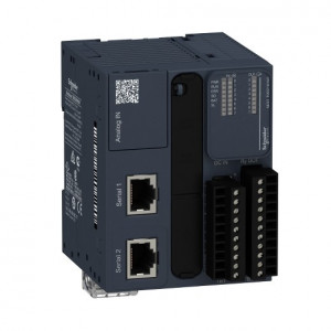 PLC SCHNEIDER ELECTRIC TM221M16R, 8DI/8DO, iesiri releu, 2 porturi seriale (RJ45), alimentare 24 VDC