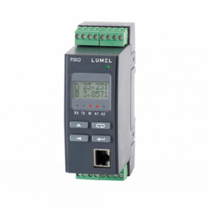 Traductor impulsuri, frecvență, rotație, timp de operare LUMEL P30O, MODBUS TCP, 2 intrări impuls, 2 ieșiri alarmă, ETHERNET