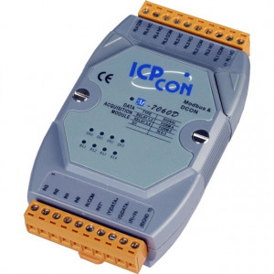 Modul 4DI/4DO in releu, ICPDAS M-7060D-G, RS485, Modbus RTU