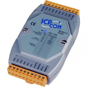 Modul 8 intrari analogice diferentiale ICPDAS M-7017R-G, 8AI curent/tensiune, RS485, Modbus RTU