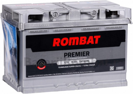 Poze Acumulator Auto Rombat Premier 12V 75Ah