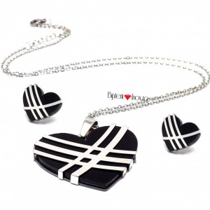 Set Lantisor cu Pandantiv + Cercei inox - SDX0592
