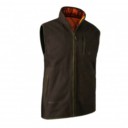 Deerhunter vesta gamekeeper bonded fleece reversabila culaore verde& camo portocaliu Cod artico: 4526