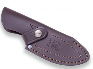 Cutit de vanatoare Joker CC 105 Aquila cu maner din corn de cerb si lemn . tais de 10.5 cm in husa piele maro