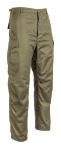 Pantalon vanator BDU captusit Verde Fleece