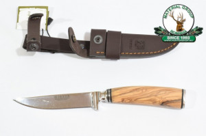 Cutit de vanator Joker CO97 - maner din lemn natur, 110 mm