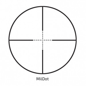Luneta Delta TITANIUM 4-16x42 AO cu reticul MilDot si tub de 25,4mm recomandat pentru caibru mic (max 4000J)
