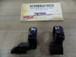 Suport luneta Mauser '98 de 30mm fix din doua bucati