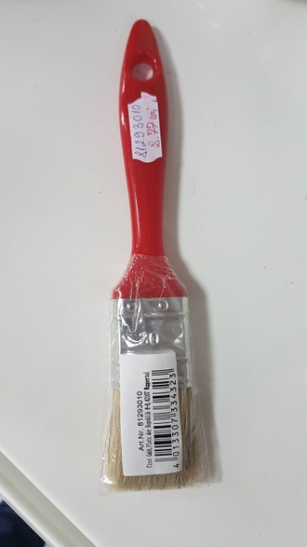 Pensula lata 30 mm, Maner Plastic Rosu - 81293010