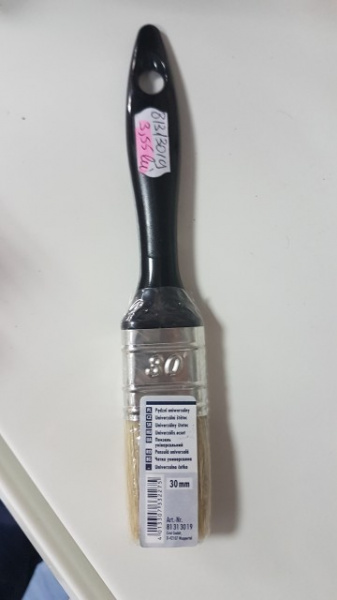 Pensula lata 30 mm, Maner Plastic Negru - 81313019