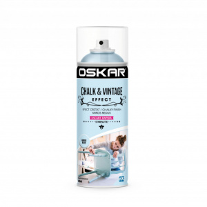 Spray vopsea lemn/metal Oskar Chalk & Vintage Effect Greek Blue, 400 ml