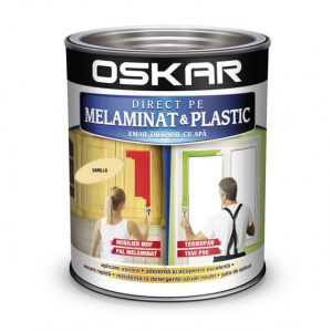OSKAR Vopsea Direct pe melaminat si plastic, interior / exterior 0.6 l