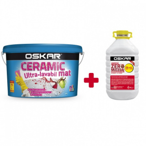 OSKAR CERAMIC 15 l Ultra-lavabil MAT + amorsa Oskar Zero Mucegai 4 L