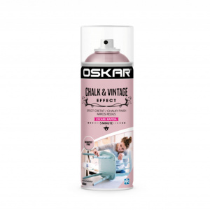 Spray vopsea lemn/metal Oskar Chalk & Vintage Budapest Pink, 400 ml