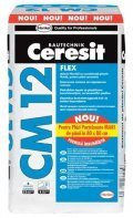 Adeziv flexibil cu consistenta plastic fluida, pentru placi ceramice - CM 12