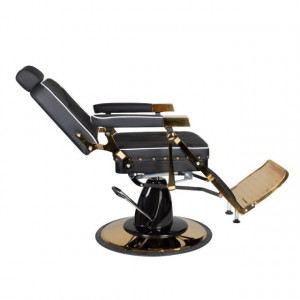 Scaun barber Filippo gold negru