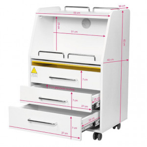 Podolog 601 alb cu lampa UV
