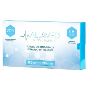 Pungi de sterilizare ALL4MED pentru autoclav 190x330mm