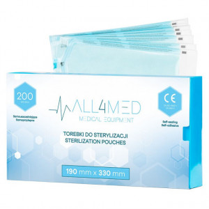 Pungi de sterilizare ALL4MED pentru autoclav 190x330mm