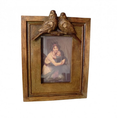 Rama foto doua randunici,auriu antichizat,26x19,5x3cm