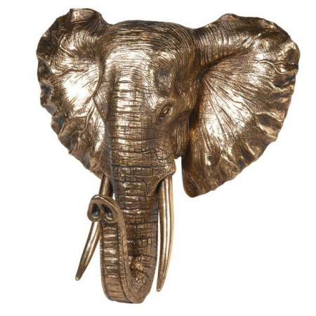 Decor perete cap elefant L42cm