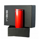 Bricheta Sarome SRM 119 D, metalica,piezoelectrica, reincarcabila cu gaz lichid, rosie, recomandata persoanelor de sex feminin