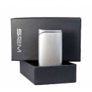 Bricheta Sarome SRM 119 A, metalica,piezoelectrica, reincarcabila cu gaz lichid, argintie, unisex