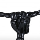 Statueta barbat in echilibru, decoratiune ,obiect,negru L42cm