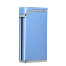 Bricheta Sarome SRM 105 A, metalica,piezoelectrica, reincarcabila cu gaz lichid, bleu satinat cu argintiu, unisex