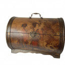 Cufar lemn motive japoneze gheise,40x30cm