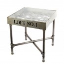 Masa metal cu ceas "Loft"