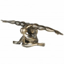 Statueta barbat in echilibru,argintiu L61cm