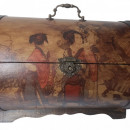 Cufar lemn motive japoneze gheise,40x30cm