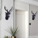 Decoratiune perete, decor cap cerb negruH 54cm