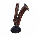 Decoratiune saxofon ,auriu antichizat,H37cm