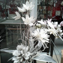 Floare decorativa Dalie roz D35 cm