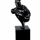 Statueta barbat in echilibru, decoratiune ,obiect,negru L42cm