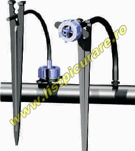 Tija, suport microtub 3,4,5,7 mm cu infigere in pamant