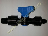 Minirobinet banda Ø 16 sau 17mm cu garnitura