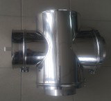 Teu inox 90 DP + ușă de vizitare. Alege diametru Ø mm!