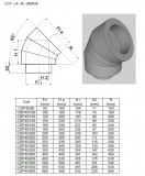 Cot inox 45 DP(izolat). Alege diametru Ø mm!