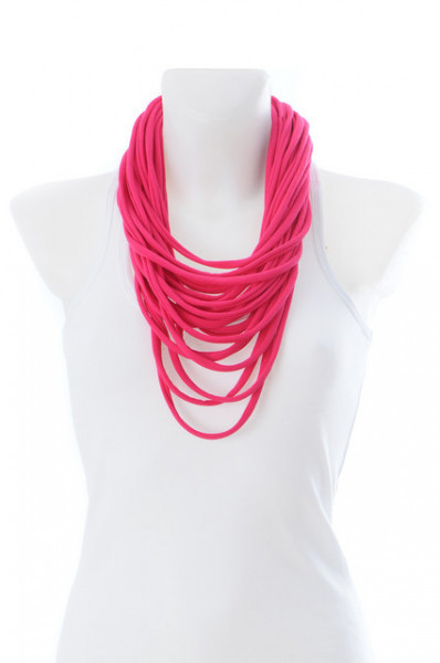 Colier esarfa fuchsia