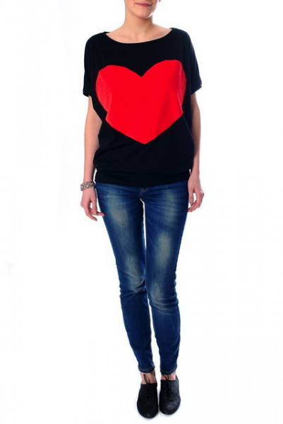 Tricou Heart - Grey sau Black