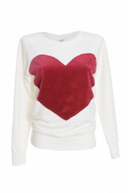 Bluza cu inima visinie