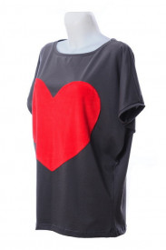 Tricou Heart - Grey sau Black