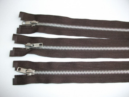Fermoare detasabile #5 aluminiu maro 60 cm