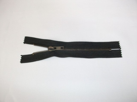 Fermoare fixe #5 metal 14 cm negre cu dinti negrii