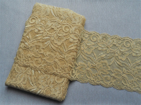 Dantela elastica bej 15cm, cod301
