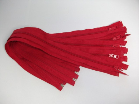 Fermoare detasabile #5 nylon 50,60,70,75,80,90 rosu
